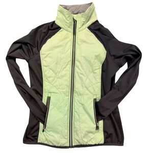 Calvin Klein Performance Quilted Zip Up‎ Jacket Women Small Y2K Athletic